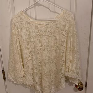 white lace coverup